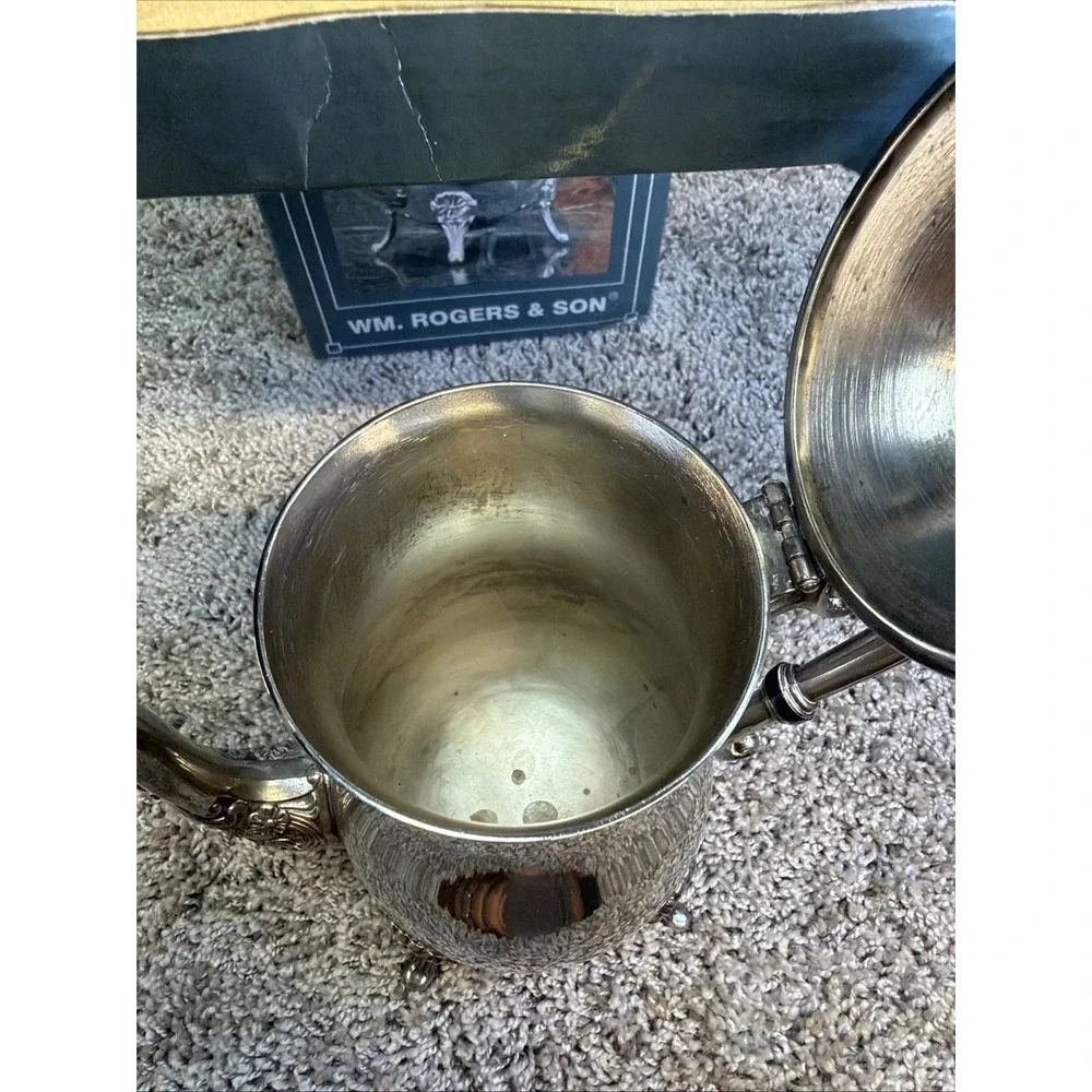 WM. Rogers & Son Silverplate Coffee Pot Post-1940 with Original Box